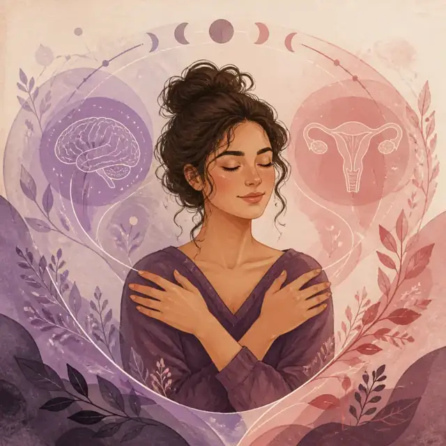 Editorial illustration for the How your hormones and ADHD interact guide