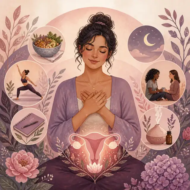 Editorial illustration for the PCOS: what it actually is, and what genuinely helps guide